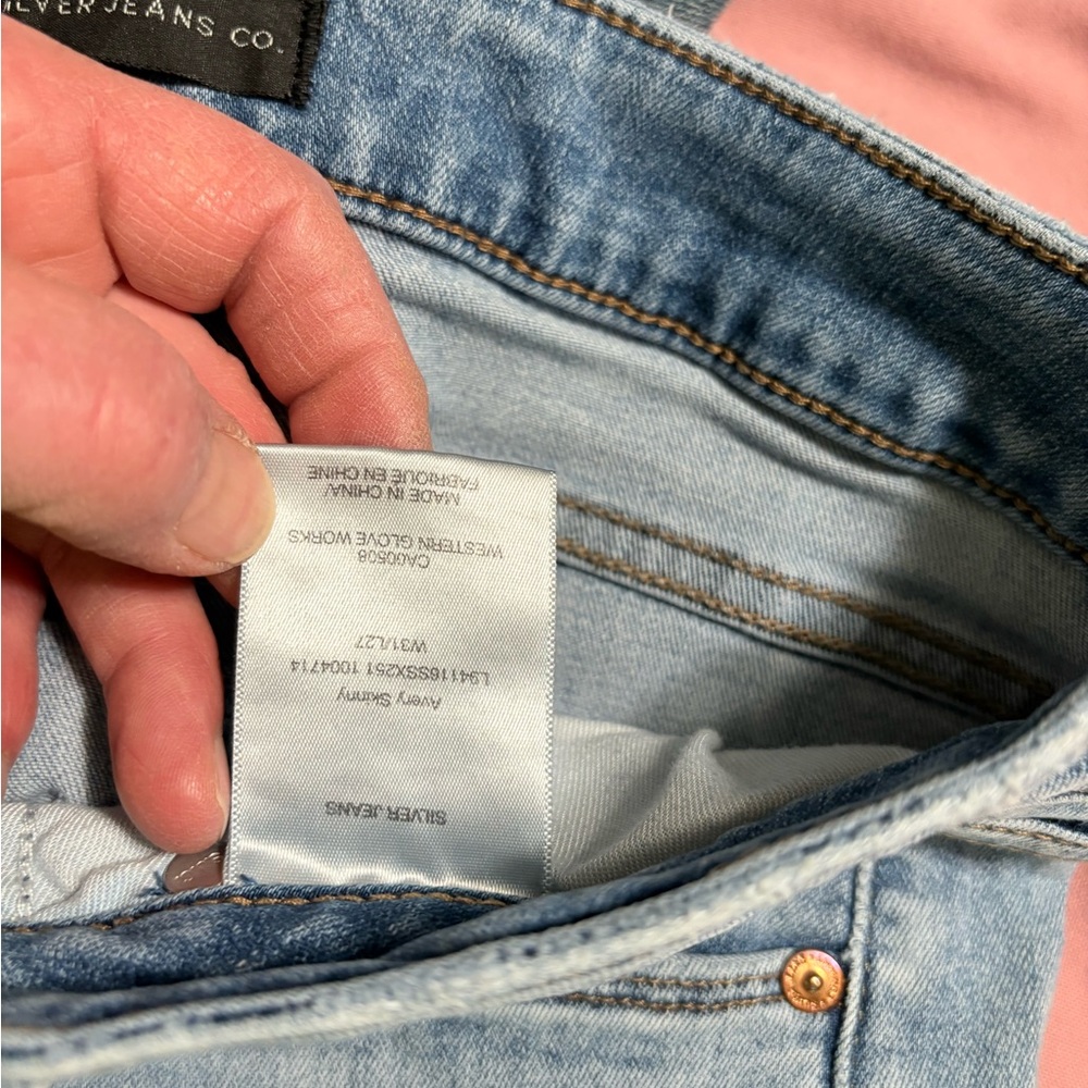 Silver Jeans Blue slim boot cut  Leg - Picture 8 of 8
